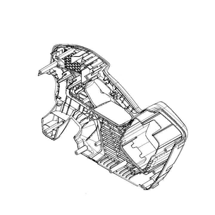 Dæksel højre i gruppen Reservedele / Reservedele Løvblæsere / Reservedele Husqvarna 525iB Mark II hos GPLSHOP (5841573-02)