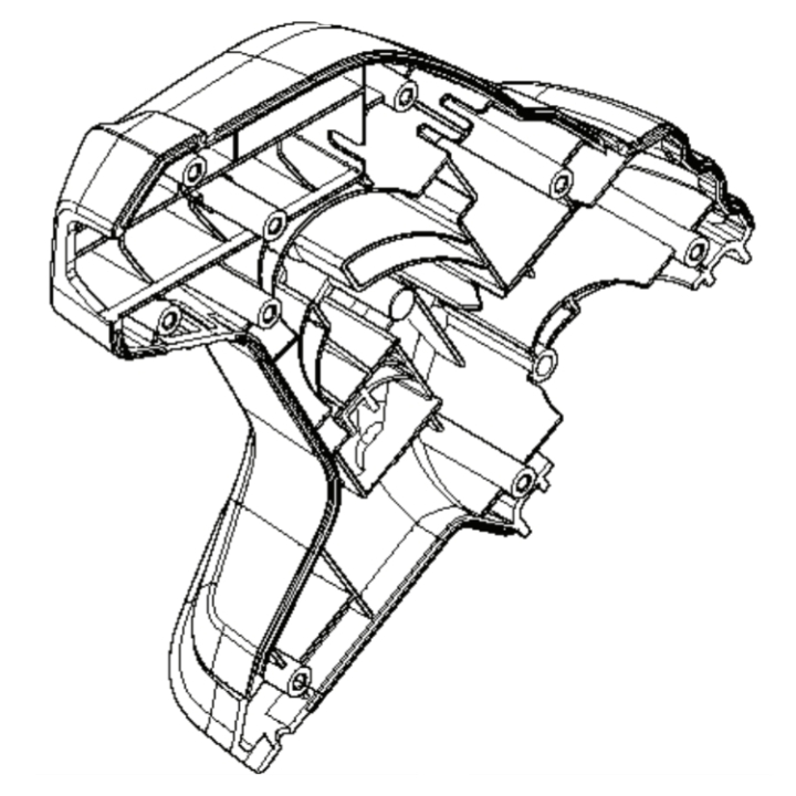 Motordæksel venstre i gruppen Reservedele / Reservedele Buskryddere / Reservedele Husqvarna 136LiL hos GPLSHOP (5853282-01)