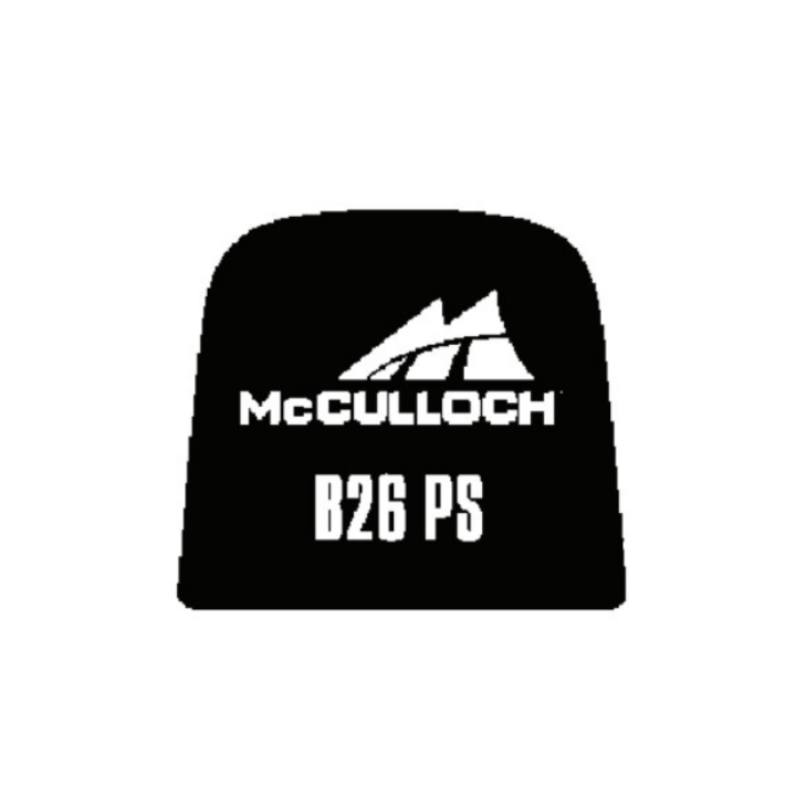 Mærkat 5856936-01 i gruppen Reservedele / Reservedele McCulloch Buskryddere / Reservedele McCulloch T26 CS hos GPLSHOP (5856936-01)