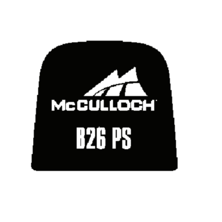 Mærkat 5856936-02 i gruppen Reservedele / Reservedele McCulloch Buskryddere / Reservedele McCulloch B26PS hos GPLSHOP (5856936-02)