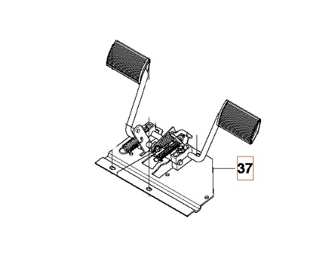 Pedalplade Manual Kompl i gruppen Reservdele / Reservedele Rider / Reservedele Husqvarna Rider 111B5 hos GPLSHOP (5869694-01)