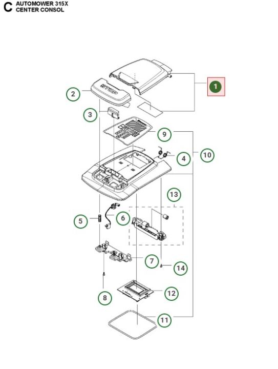 Lugesæt Sort 5876513-02 i gruppen Reservedele Robotplæneklipper / Reservedele Husqvarna Automower® 315X / Automower 315X - 2020 hos GPLSHOP (5876513-02)