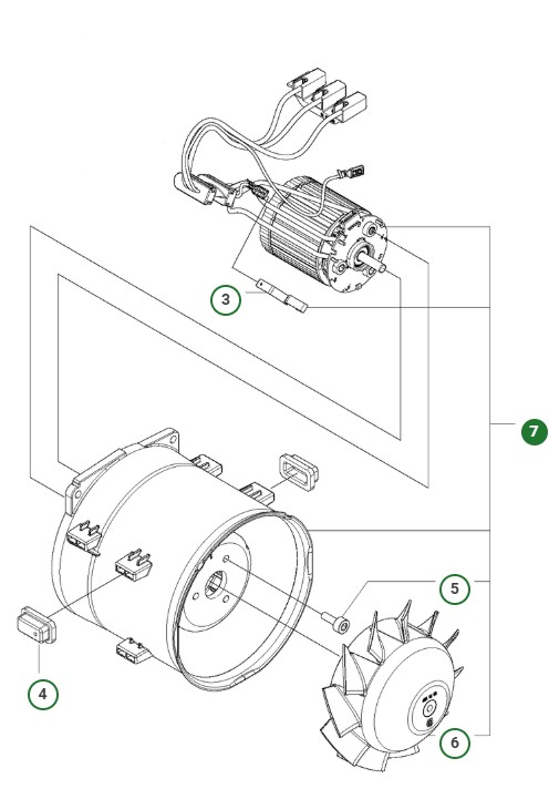Motor, sæt i gruppen Reservedele / Reservedele Løvblæsere / Reservedele Husqvarna 525iB hos GPLSHOP (5880099-02)
