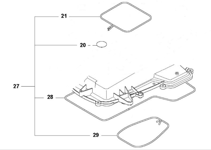 Tætningssæt 5884070-01 i gruppen Reservdele Robotplæneklipper / Reservdele Gardena R45Li / Gardena R45Li - 2019 hos GPLSHOP (5884070-01)