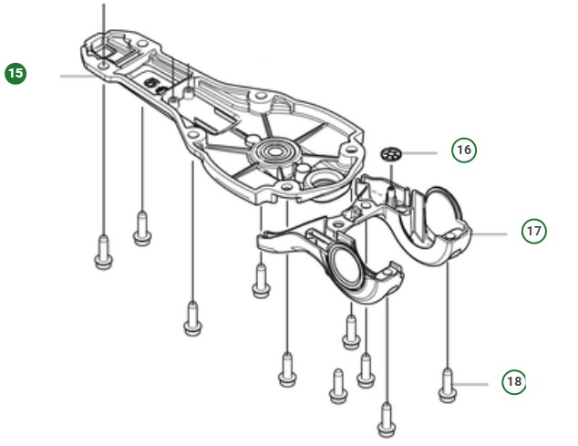 Dæk Assy Gearhus Assy P i gruppen Reservedele / Reservedele Hækkeklippere / Reservedele Husqvarna 520iHT4 hos GPLSHOP (5885700-07)