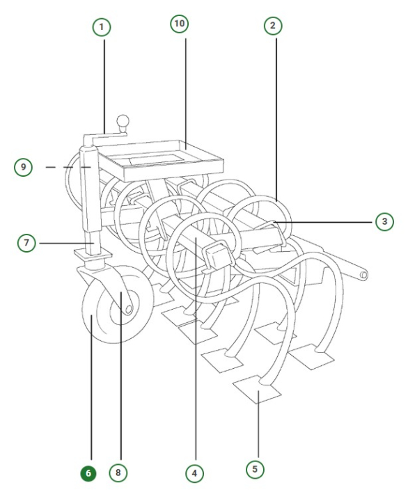 Støttehjul 5886844-01 i gruppen hos GPLSHOP (5886844-01)