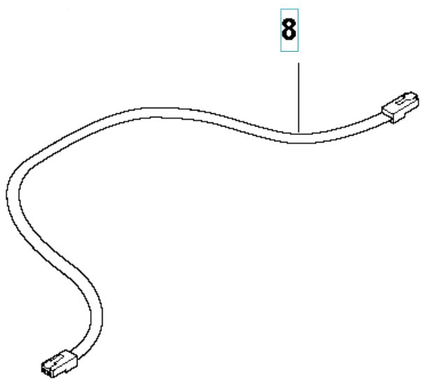 Kabelslag L=650Mm/ Hvid Lab 5893508-07 i gruppen Reservdele Robotplæneklipper / Reservedele Husqvarna Automower® 415X / Automower 415X - 2023 hos GPLSHOP (5893508-07)