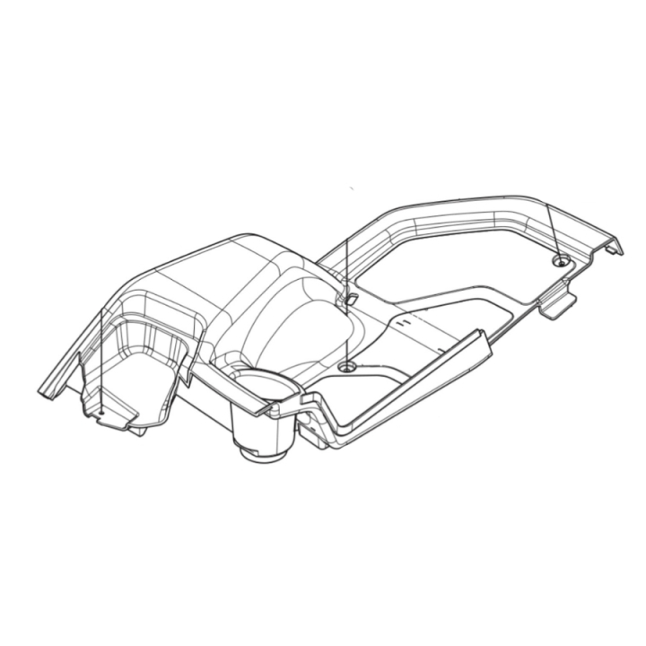 Dæk fodstøtte, venstre i gruppen Reservedele / Reservedele Rider / Reservedele Husqvarna Rider 420 TSX AWD hos GPLSHOP (5894974-01)