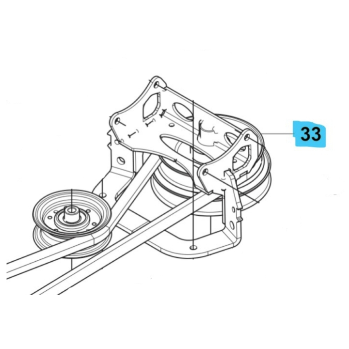 Remskive Pto i gruppen Reservedele / Reservedele Rider / Reservedele Husqvarna Rider 420 TSX AWD hos GPLSHOP (5895074-01)