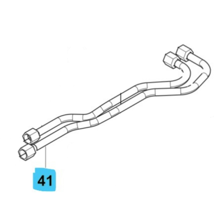 Hydraulikrør til Vfmu i gruppen Reservedele / Reservedele Rider / Reservedele Husqvarna Rider 420 TSX AWD hos GPLSHOP (5895618-01)