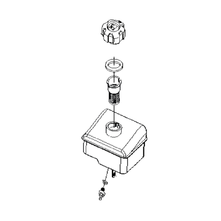 Benzintank Comp 5898966-01 i gruppen Reservedele / Reservedele Övriga Reservdelar / Reservedele McCulloch Jordfräsar / Reservedele McCulloch MFT44 100 hos GPLSHOP (5898966-01)