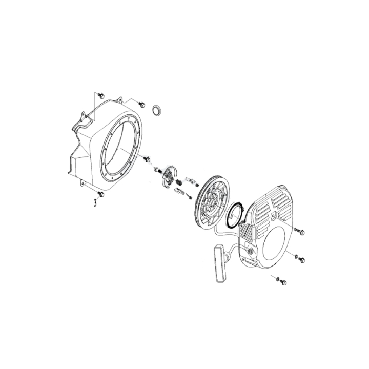 Starterkomp 5899124-01 i gruppen Reservedele / Reservedele Övriga Reservdelar / Reservedele McCulloch Jordfräsar / Reservedele McCulloch MFT55 200R hos GPLSHOP (5899124-01)