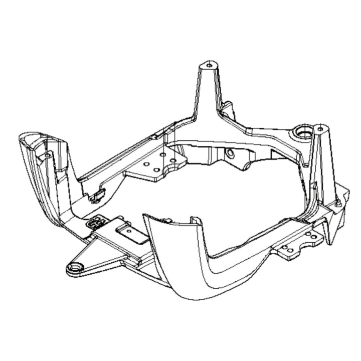 Bagchassis, kompl., Grå i gruppen Reservedele / Reservedele Rider / Reservedele Husqvarna Rider 115B hos GPLSHOP (5902684-01)