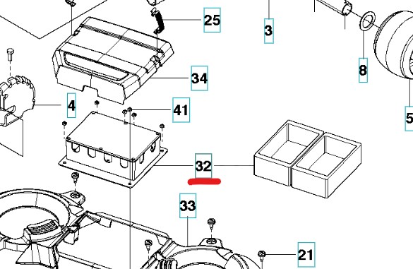 Motorstyreenhed Klipperdæk 5914572-01 i gruppen  hos GPLSHOP (5914572-01)