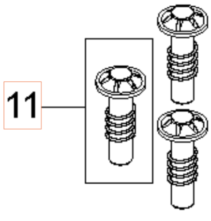 Stampel Rustfri Sæt 5926176-79 i gruppen Reservedele / Reservedele Højtryksrensere / Reservedele Husqvarna PW480 hos GPLSHOP (5926176-79)