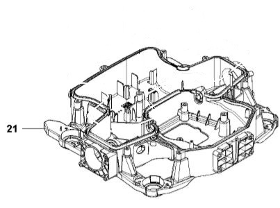 Chassis Nedre Front 5927436-01 i gruppen Reservdele Robotplæneklipper / Reservedele Husqvarna Automower® 435X AWD / Automower 435X AWD - 2023 hos GPLSHOP (5927436-01)