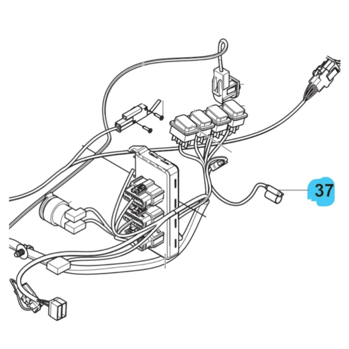 Ledningsføring Assy Hydraulic Temp Sen i gruppen Reservedele / Reservedele Rider / Reservedele Husqvarna Rider 420 TSX AWD hos GPLSHOP (5930815-01)