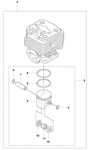 Cylinder Sæt 5933050-01 i gruppen  hos GPLSHOP (5933050-01)