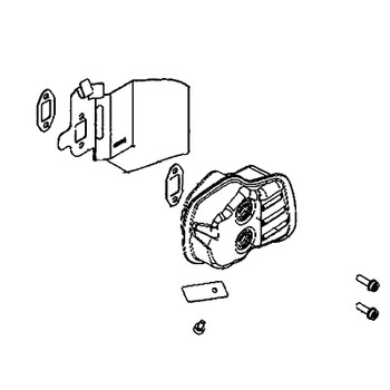 Lyddæmper Assy i gruppen Reservedele / Reservedele Hækkeklippere / Reservedele Husqvarna 322HD60 hos GPLSHOP (5938764-02)