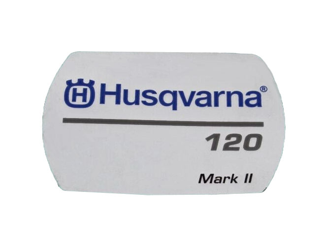 Mærkat Modelnavn 120Mkii 5949141-01 i gruppen Reservedele / Reservedele Motorsave / Reservedele Husqvarna 120/E hos GPLSHOP (5949141-01)