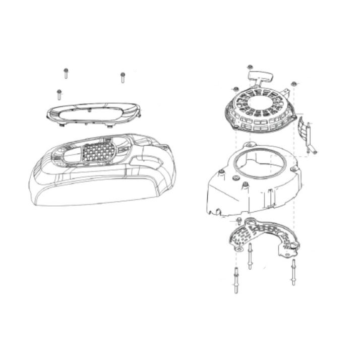 Starter Assy Rato 175 5949855-01 i gruppen Reservedele / Reservedele til McCulloch Plæneklippere / Reservedele McCulloch M53-174WRE Classic hos GPLSHOP (5949855-01)