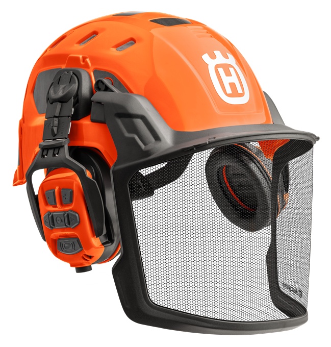 Skovhjelm Husqvarna Technical X-com R, Bluetooth & FM radio i gruppen Husqvarna Skov og have produkter / Husqvarna Tøj/Udstyr / Skovhjelm hos GPLSHOP (5950843-01)