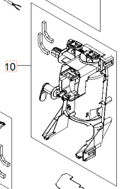 Dæksel Front Strukturel 5960265-01 i gruppen Reservedele / Reservedele Højtryksrensere / Reservedele Husqvarna PW360 hos GPLSHOP (5960265-01)