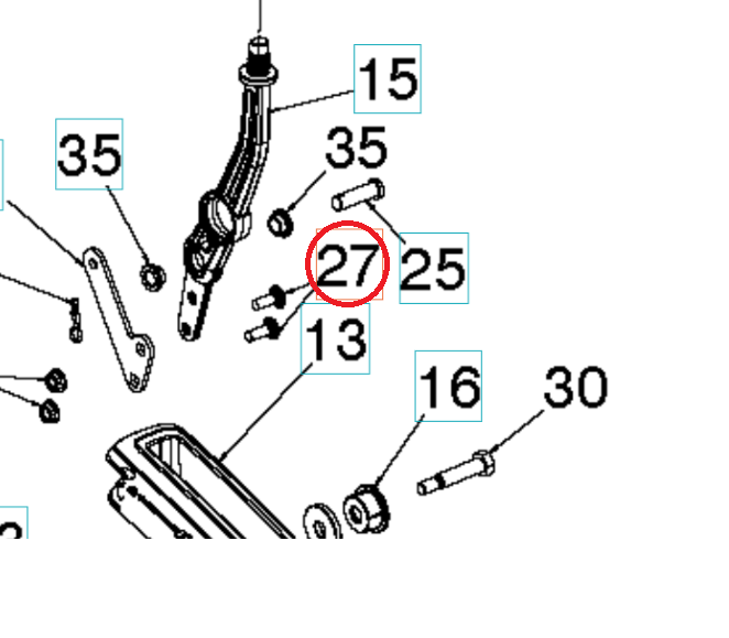Skrue 5962384-01 i gruppen Reservedele / Reservedele Havetraktorer hos GPLSHOP (5962384-01)