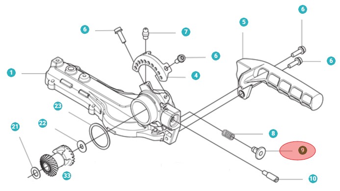 Stop i gruppen Reservedele / Reservedele Hækkeklippere / Reservedele Husqvarna 525HE4 hos GPLSHOP (5963160-01)