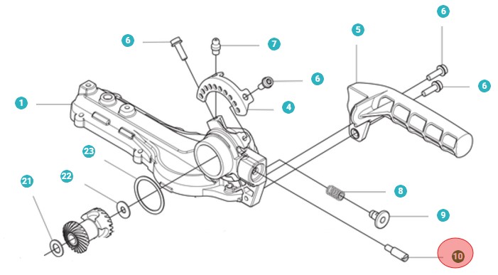 Stift i gruppen Reservedele / Reservedele Hækkeklippere / Reservedele Husqvarna 525HE4 hos GPLSHOP (5963161-01)