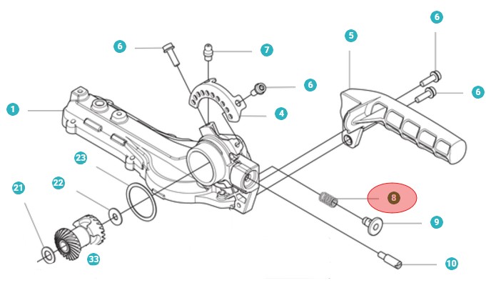 Spring Indre D: 7,75 i gruppen Reservedele / Reservedele Hækkeklippere / Reservedele Husqvarna 525HE4 hos GPLSHOP (5963162-02)