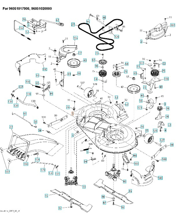 Klippedæk i gruppen Reservedele / Reservedele Havetraktorer / Reservedele Husqvarna TC 238 hos GPLSHOP (5965513-01)