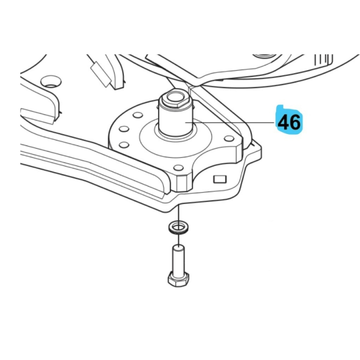 Akseldrejepunkt nedre × 30 i gruppen Reservedele / Reservedele Gräsklippare / Reservedele Husqvarna Rider / Reservedele Husqvarna P525DX hos GPLSHOP (5966630-01)