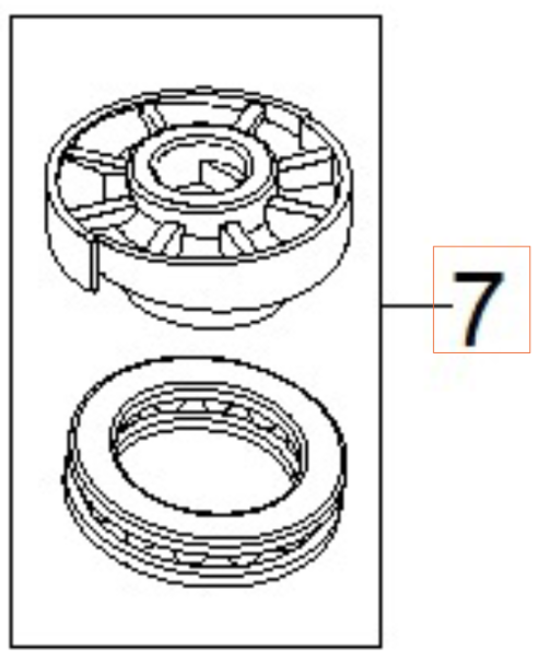 Disc Wobble Disc 81° 5976470-01 i gruppen Reservedele / Reservedele Højtryksrensere / Reservedele Husqvarna PW235R hos GPLSHOP (5976470-01)