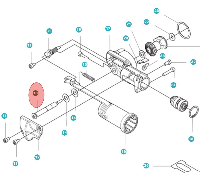 Skaft Duplo i gruppen Reservedele / Reservedele Hækkeklippere / Reservedele Husqvarna 525HE3 hos GPLSHOP (5979585-01)