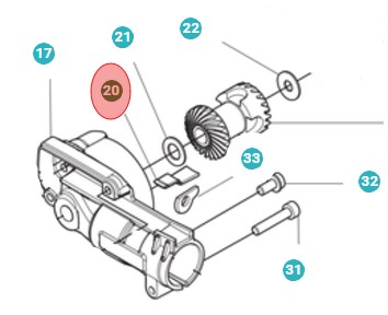 Tætningsgearhus i gruppen Reservedele / Reservedele Hækkeklippere / Reservedele Husqvarna 525HE4 hos GPLSHOP (5979741-01)