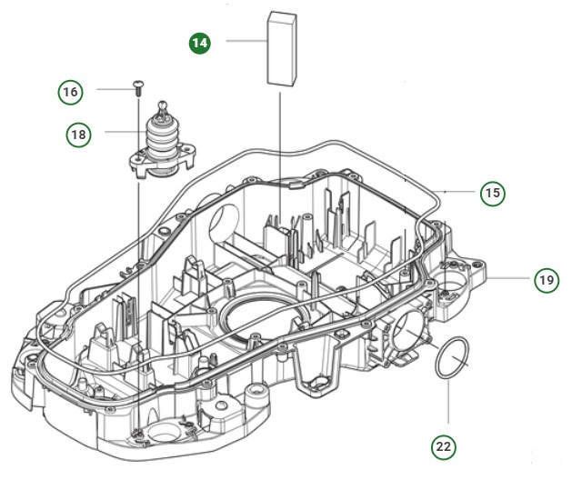  i gruppen Reservedele Robotplæneklipper / Reservedele Husqvarna Automower® 310E Nera hos GPLSHOP (5985036-04)