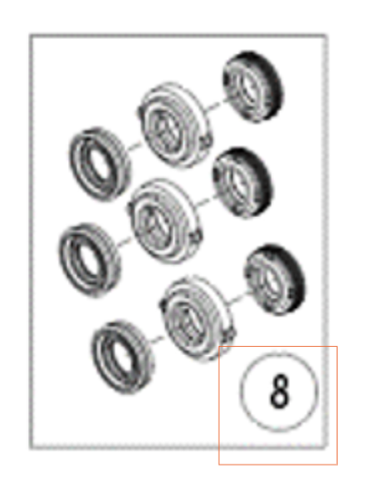 Thrust Krage Vandsæt 5986841-34 i gruppen Reservedele / Reservedele Højtryksrensere / Reservedele Husqvarna PW235R hos GPLSHOP (5986841-34)