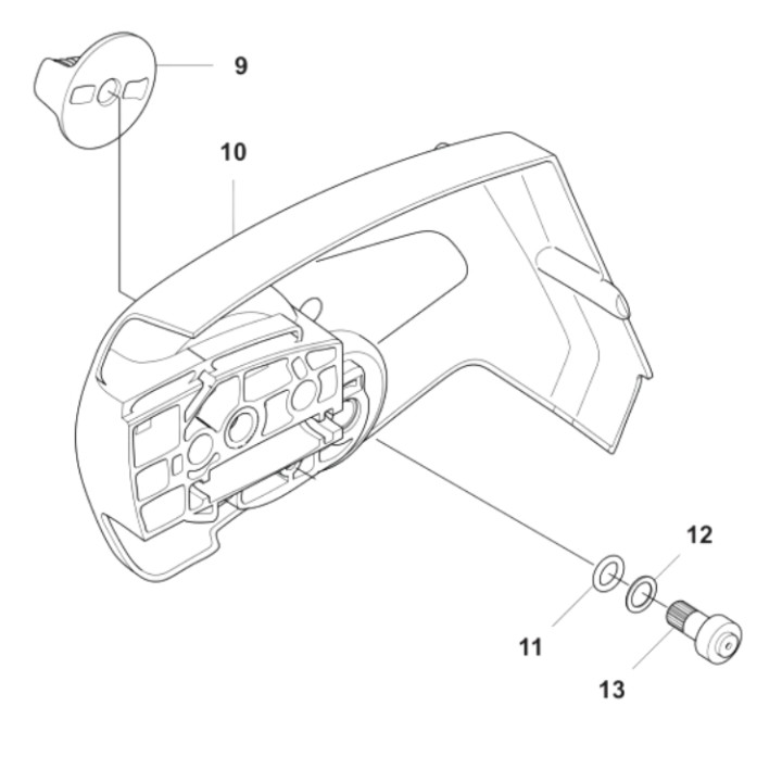 Koblingsdæksel Koblingsdæksel i gruppen Reservedele / Reservedele Motorsave / Reservedele Husqvarna 435i hos GPLSHOP (5995894-01)