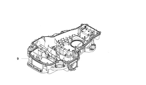 Nedre chassis Nera i gruppen Reservdele Robotplæneklipper / Reservedele Husqvarna Automower® 450X Nera / Automower 450X Nera - 2023 hos GPLSHOP (5999101-01)