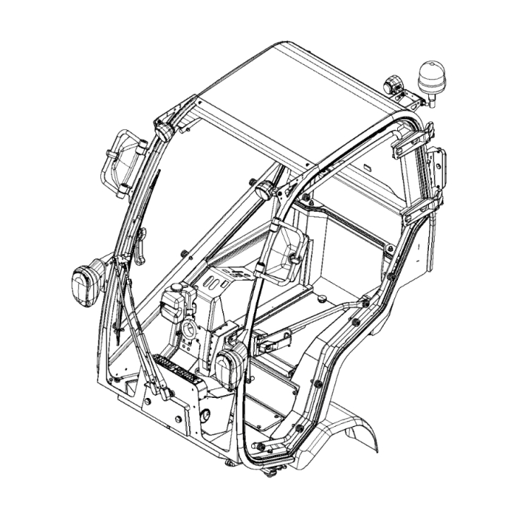 Kabine inkl. platform til P i gruppen Reservedele / Reservedele Gräsklippare / Reservedele Husqvarna Rider / Reservedele Husqvarna P525DX hos GPLSHOP (5999451-01)