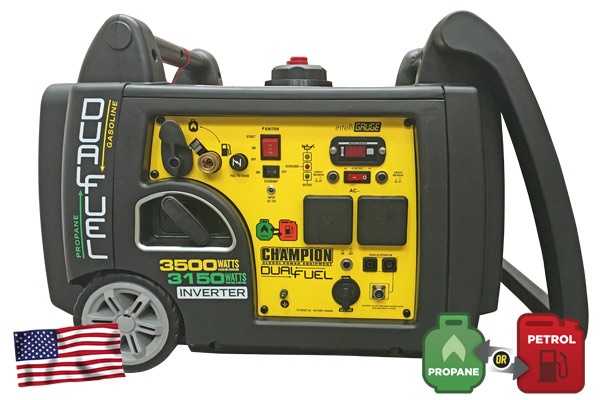 Champion 3500W Inverter Elektrisk Dual Fuel 73001i-DF-SC i gruppen  hos GPLSHOP (73001i-DF-SC)