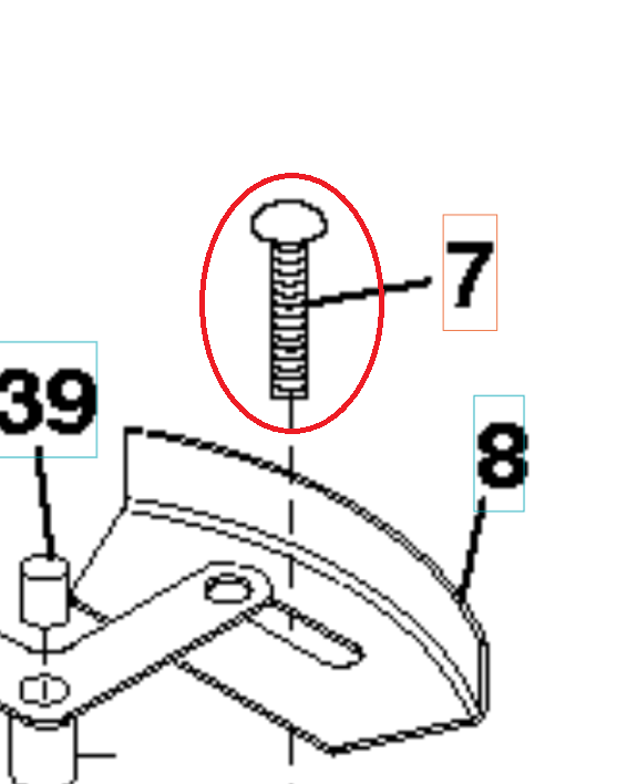 Bærebolt1/420X1/2 8721104-04 i gruppen  hos GPLSHOP (8721104-04)