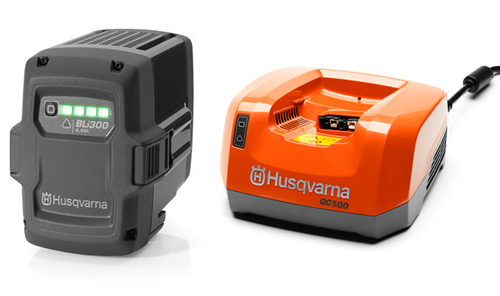 Batteri & opladerpakke Pro BLi300 & QC500 i gruppen Husqvarna Skov og have produkter / Husqvarna Batteri serie / Tilbehør Batteri serie / Sæt med batteri og oplader hos GPLSHOP (9670719)