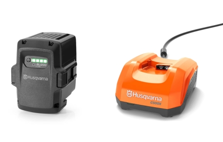 Batteri & opladerpakke BLi200 & C500X i gruppen Husqvarna Skov og have produkter / Husqvarna Batteri serie / Tilbehør Batteri serie / Sæt med batteri og oplader hos GPLSHOP (9670919)