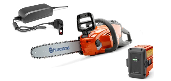 Husqvarna 120i Batteri motorsav + BLi20 & QC80 i gruppen Husqvarna Skov og have produkter / Husqvarna Motorsave / Batteri motorsav hos GPLSHOP (9670982-02)