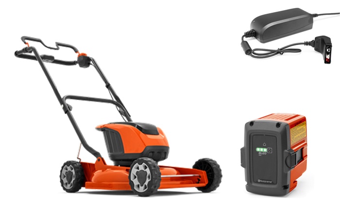 Husqvarna LB 146i Batteridrevet Plæneklipper + BLi20 & QC80 i gruppen Husqvarna Skov og have produkter / Husqvarna Plæneklippere / Batteriplæneklipper hos GPLSHOP (9678621-04)