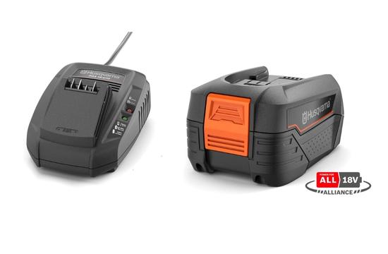 Batteri & opladerpakke Aspire™ B72 4.0Ah og C70 i gruppen Husqvarna Skov og have produkter / Husqvarna Aspire™ / Aspire™ batterier og ladere hos GPLSHOP (9706009)