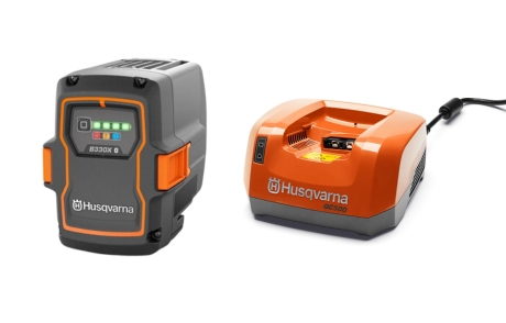 Batteri & oplader sæt B330X & QC500 i gruppen Husqvarna Skov og have produkter / Husqvarna Batteri serie / Tilbehør Batteri serie / Sæt med batteri og oplader hos GPLSHOP (9706077)