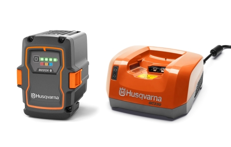 Batteri & oplader sæt B220X & QC330 i gruppen Husqvarna Skov og have produkter / Husqvarna Batteri serie / Tilbehør Batteri serie / Sæt med batteri og oplader hos GPLSHOP (9706078)